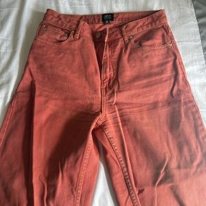 Urban outfitters coral boyfriend/flare jeans. Mid/high rise.